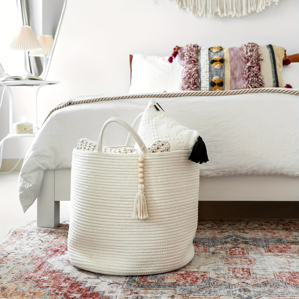 Dirty Clothes Inner Bag, Storage Bag | Woven Storage Basket | Rope Basket, Straw Weaving | Dirty Clothes Basket | Home, Living Room, Bedroom