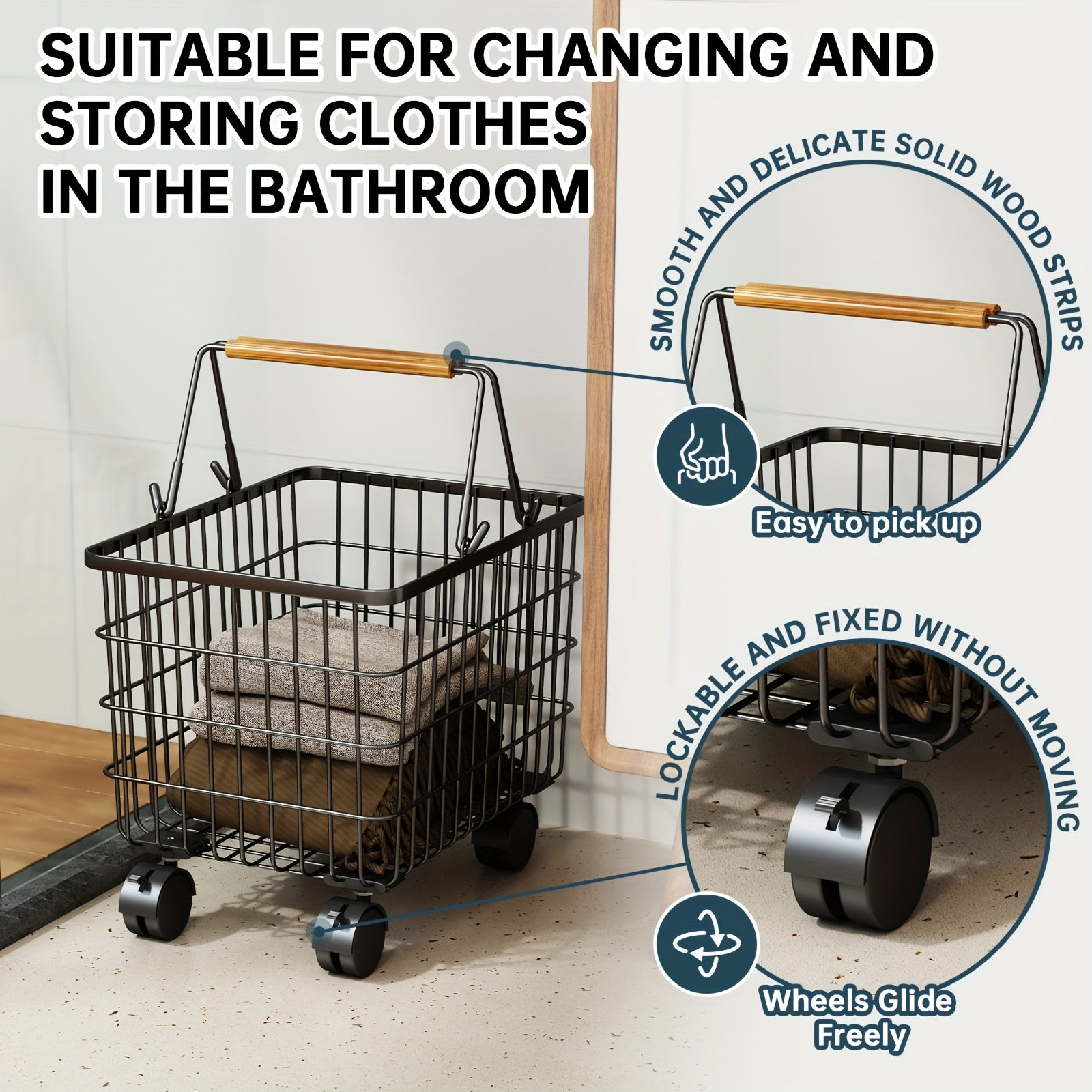 Large Small Laundry Basket Large Small Bathroom Laundry Basket 1pc