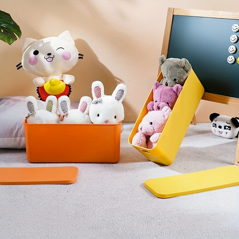 Plastic Storage Bins for The Kitchen, Snacks, Household Items, Books, Desktop Organization, Cosmetics, Miscellaneous Items, And Dormitory Boxes