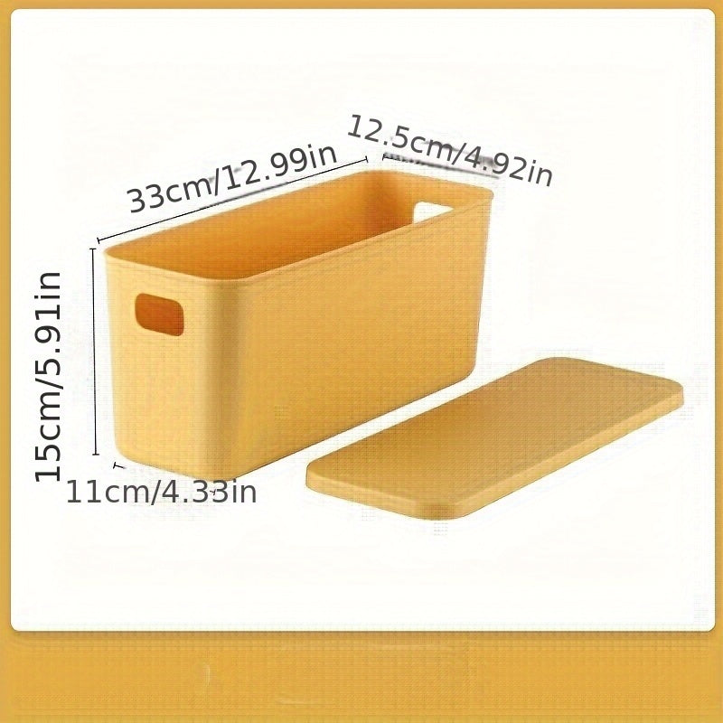 Plastic Storage Bins for The Kitchen, Snacks, Household Items, Books, Desktop Organization, Cosmetics, Miscellaneous Items, And Dormitory Boxes