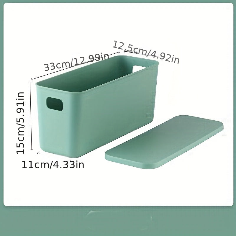 Plastic Storage Bins for The Kitchen, Snacks, Household Items, Books, Desktop Organization, Cosmetics, Miscellaneous Items, And Dormitory Boxes