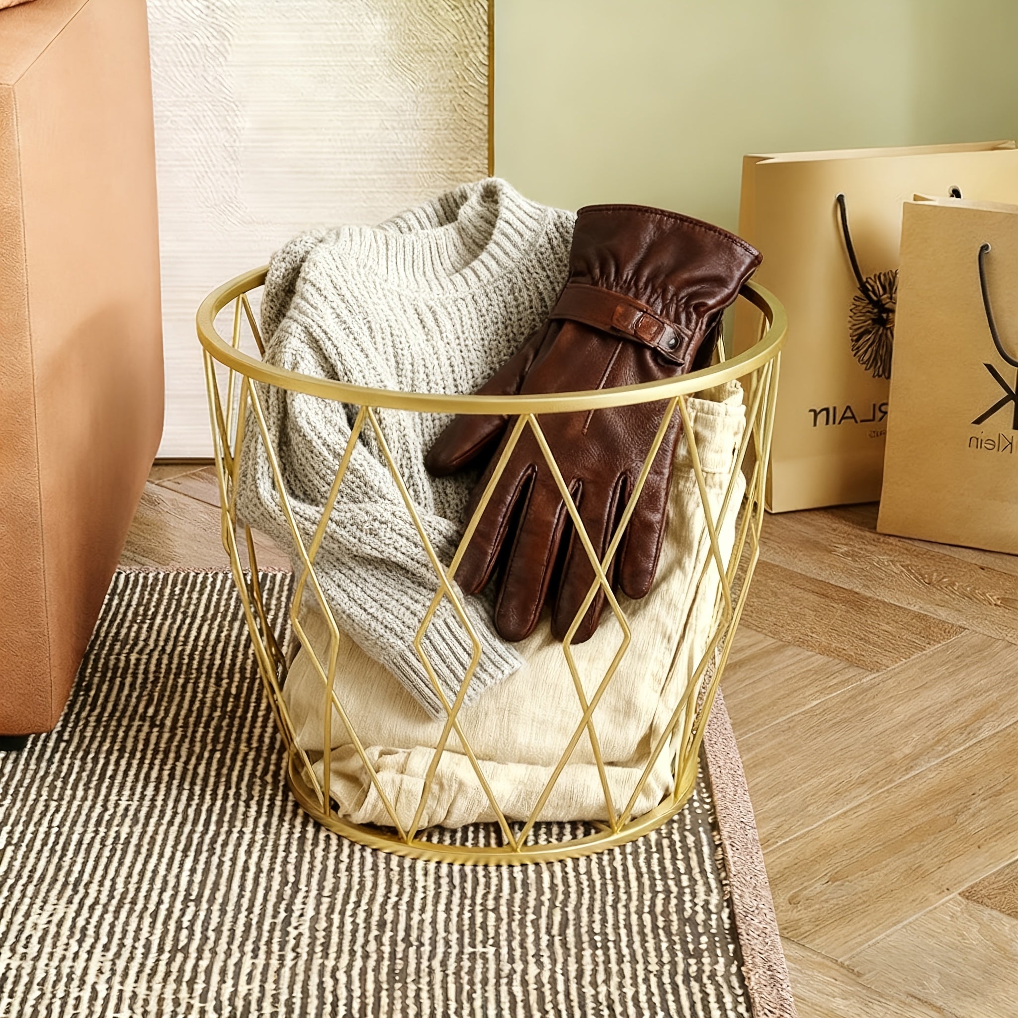 Metal Multi-Purpose Storage Basket | Laundry Hamper for Clothes