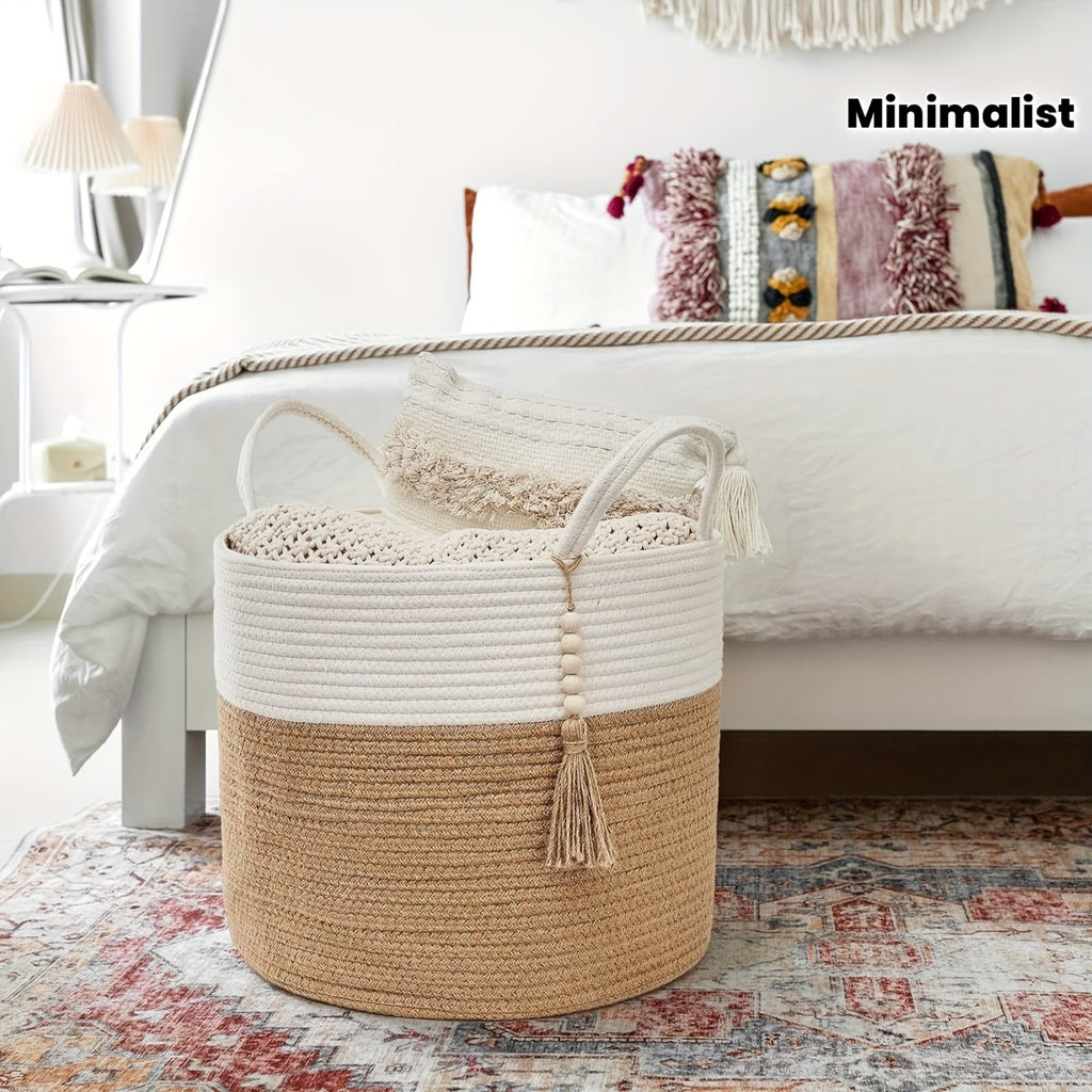 Dirty Clothes Inner Bag, Storage Bag | Woven Storage Basket | Rope Basket, Straw Weaving | Dirty Clothes Basket | Home, Living Room, Bedroom