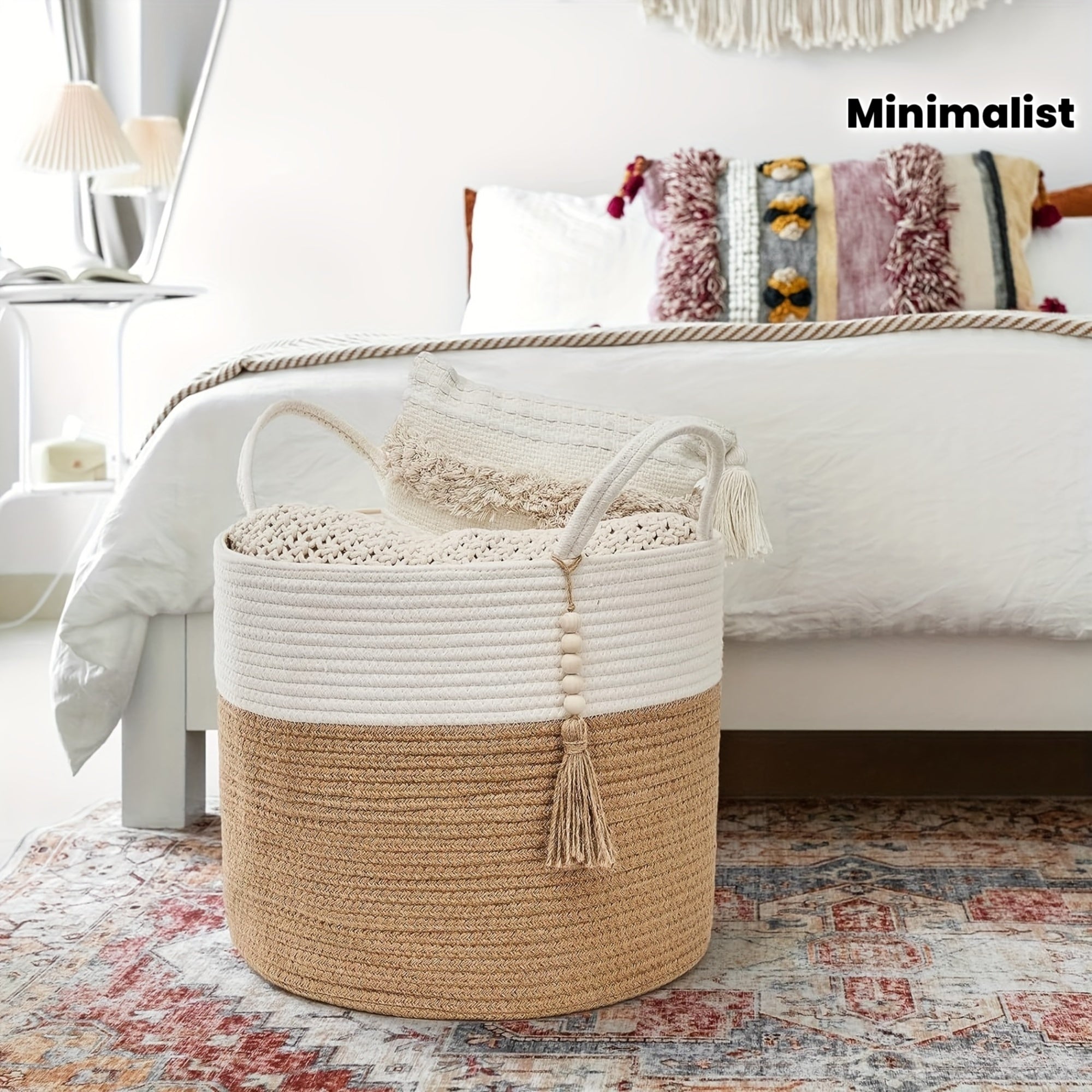 Dirty Clothes Inner Bag, Storage Bag | Woven Storage Basket | Rope Basket, Straw Weaving | Dirty Clothes Basket | Home, Living Room, Bedroom