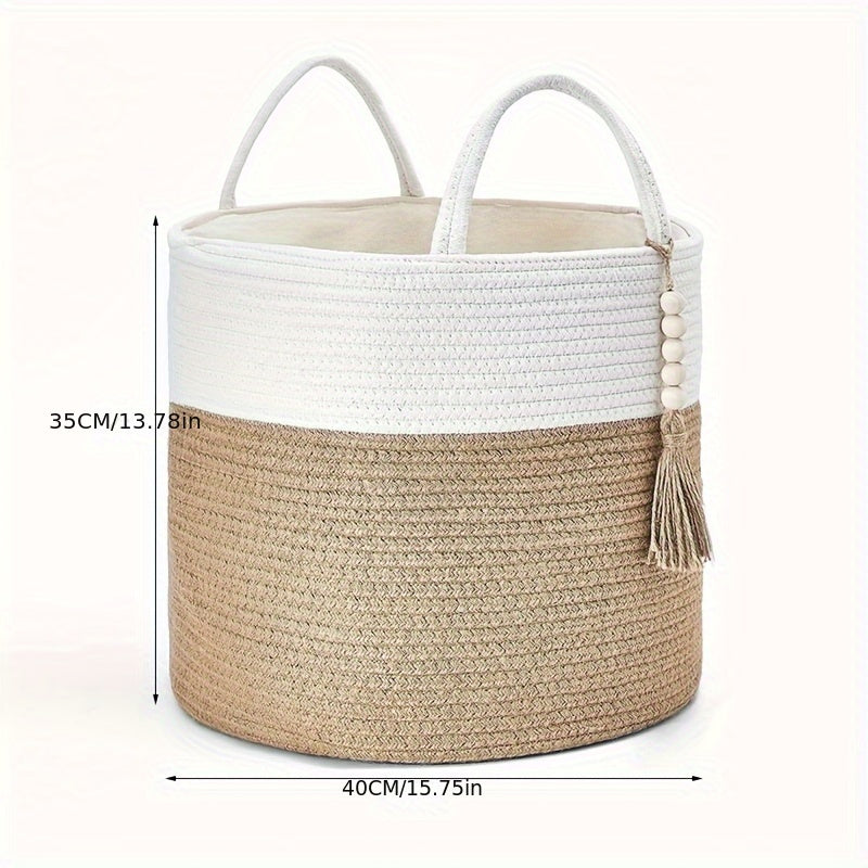 Dirty Clothes Inner Bag, Storage Bag | Woven Storage Basket | Rope Basket, Straw Weaving | Dirty Clothes Basket | Home, Living Room, Bedroom