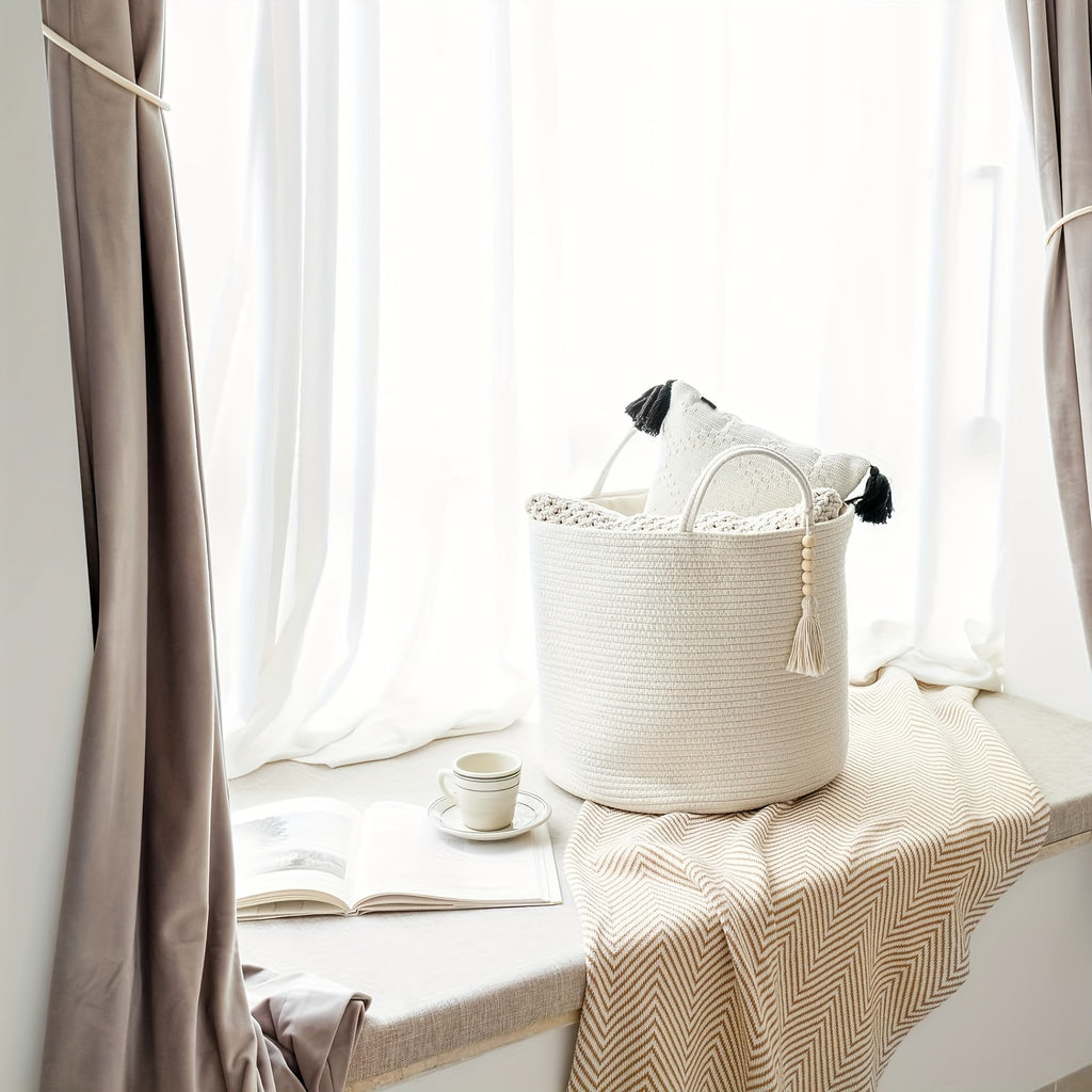 Dirty Clothes Inner Bag, Storage Bag | Woven Storage Basket | Rope Basket, Straw Weaving | Dirty Clothes Basket | Home, Living Room, Bedroom